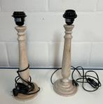 2 lampes à socle en bois avec tête réglable, Enlèvement ou Envoi