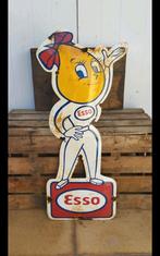 Plaque émaillée Esso fille pin up, Utilisé, Enlèvement ou Envoi