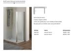 Paroi de douche 195x90 et 195x80, Bricolage & Construction, Douche, Neuf