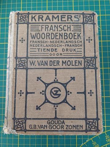 Kramer's Fransch woordenboek, tiende druk beschikbaar voor biedingen