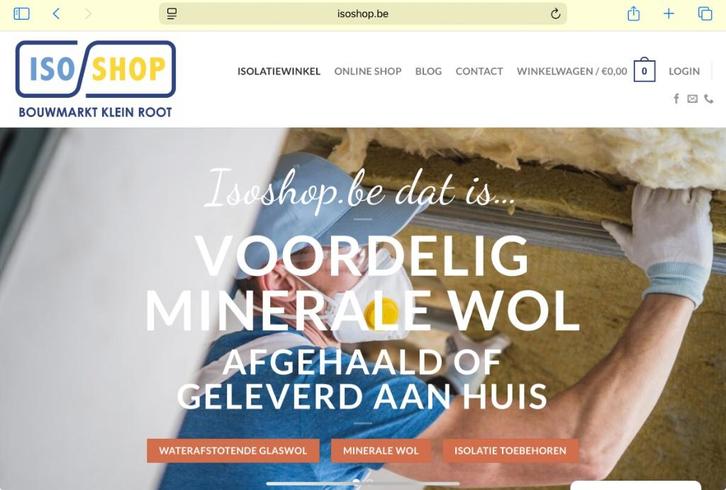 Isolatie glaswol minerale wol, Doe-het-zelf en Bouw, Isolatie en Afdichting, Nieuw, Vloerisolatie, Muurisolatie, Dakisolatie, Glaswol