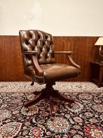 Klassiek Engels Chesterfield Bureaustoel, Antiek en Kunst, Ophalen of Verzenden