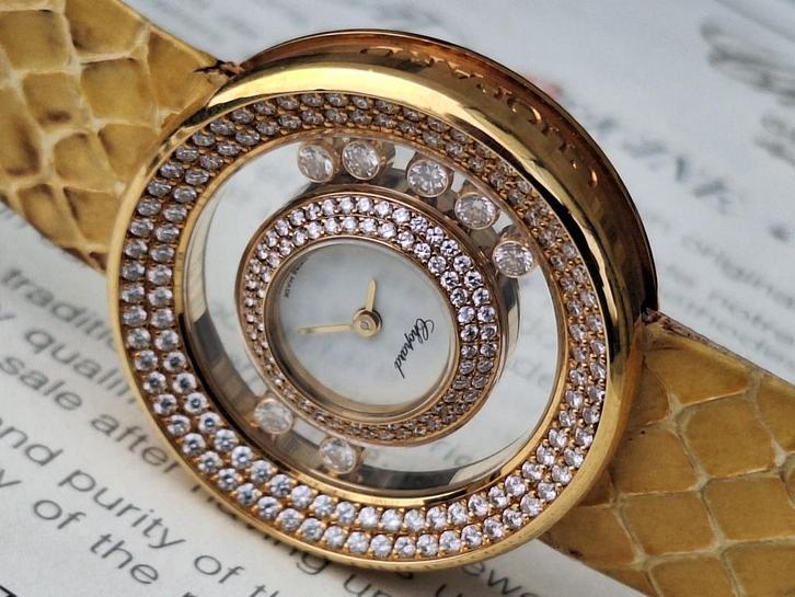 Chopard sieradenhorloge, Handtassen en Accessoires, Horloges | Dames, Nieuw, Polshorloge, Overige merken, Goud, Leer, Ophalen