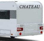 Chateau Camper Caravan Sticker CHATEAU, Envoi, Neuf