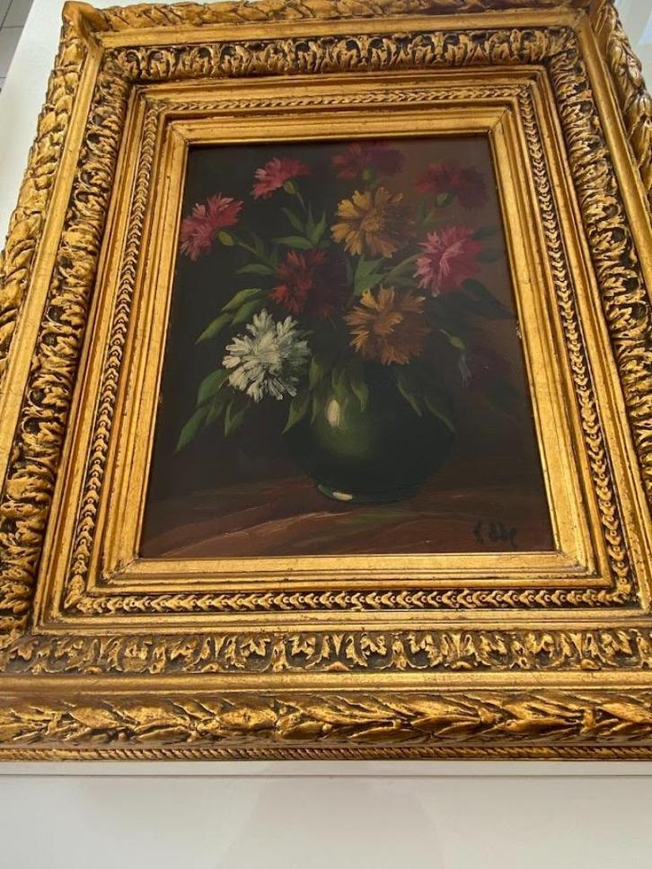 19e eeuws antiek olieverf schilderij in groots barok kader, Antiek en Kunst, Kunst | Schilderijen | Klassiek, Ophalen