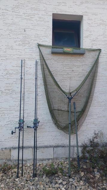 2 cannes Shimano TX4 10" et 2 moulinets Daiwa Emblem X 5000T beschikbaar voor biedingen