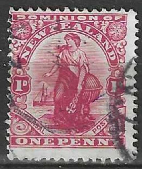Nieuw Zeeland 1909/1910 - Yvert 136 - Landbouwter - 1 p. (ST, Postzegels en Munten, Postzegels | Oceanië, Gestempeld, Verzenden