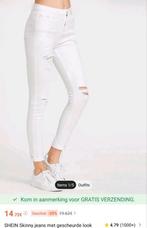 Witte Stretch jeans gescheurde look maat 36, Vêtements | Femmes, Comme neuf, Shein, W28 - W29 (confection 36), Enlèvement ou Envoi