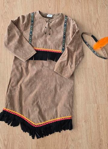 Indianen verkleedkleding, kinderkostuum 128cm, Enlèvement ou Envoi, Comme neuf