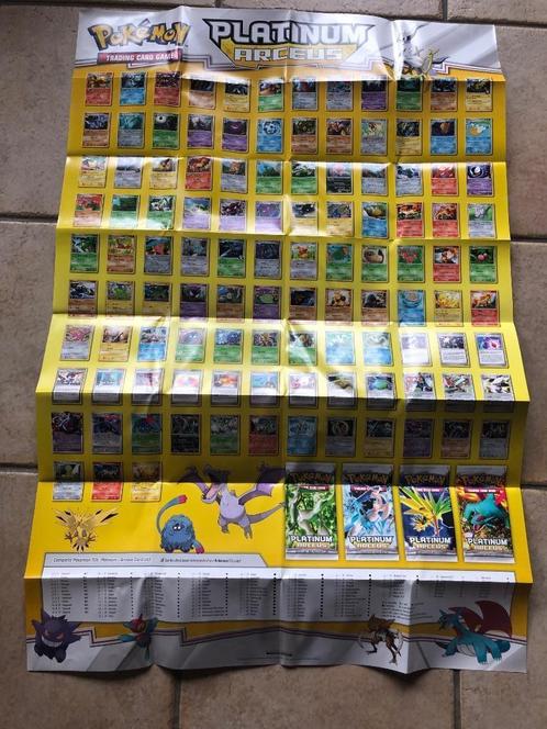 Poster Pokemon Platinium TCG Cards Booster poster official, Collections, Posters & Affiches, Neuf, Autres sujets/thèmes, A1 jusqu'à A3