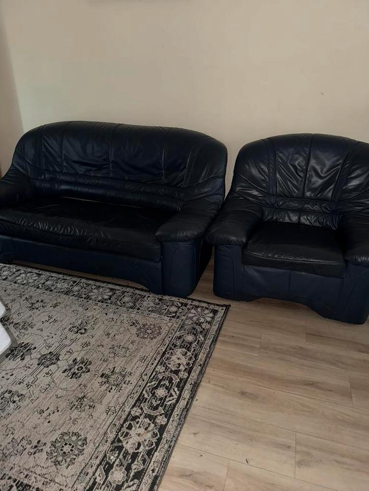 Fauteuil/sièges en cuir, Maison & Meubles, Canapés | Coins salons complets, Utilisé, Cuir, Enlèvement