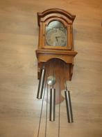 Eiken houten Wandklok met 3 gewichten in goede staat., Huis en Inrichting, Ophalen, Gebruikt, Analoog, Wandklok