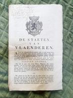 Document, Raad van Vlaanderen, Gent, 1790, Ophalen of Verzenden, Zo goed als nieuw