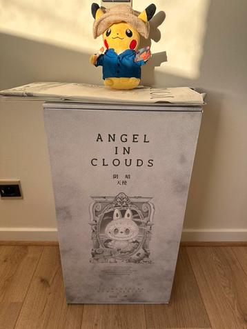 Pop Mart Labubu Zimomo Angel in Clouds Figure + Tote Bag beschikbaar voor biedingen