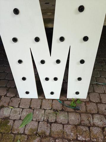 Letters met lampen voor trouwfeest  beschikbaar voor biedingen