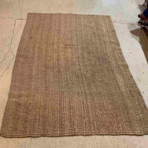 Geweven jute vloerkleed naturel 230/159, Verzamelen, Retro, Huis en Inrichting, Ophalen of Verzenden