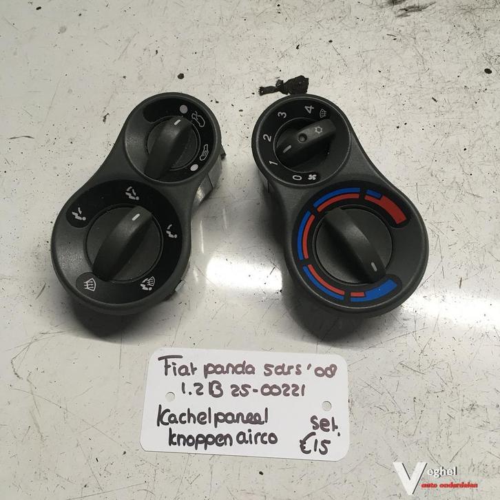 Fiat Panda 5drs 1.2 B 2008 2500221  Kachelbedieningschakelaa, Auto-onderdelen, Airco en Verwarming, Gebruikt, Ophalen of Verzenden
