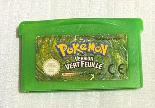 Pokémon Green Leaf (GBA) - Officiële cartridge FR, Games en Spelcomputers, Games | Nintendo Game Boy, Zo goed als nieuw, Ophalen