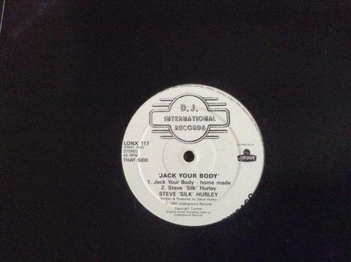 LP Steve “Silk” Hurley “Jack your body 12” ”, Cd's en Dvd's, Vinyl | Dance en House, Gebruikt, Dance Populair, 12 inch, Ophalen of Verzenden