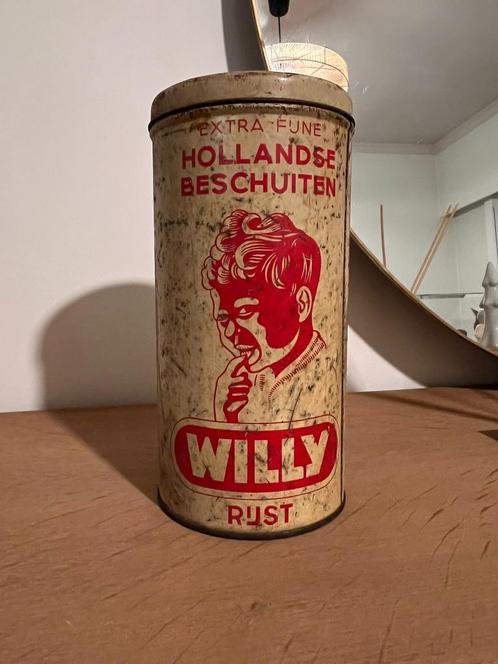 Blik, Willy Hollandse Beschuiten, Verzamelen, Blikken, Gebruikt, Overige, Overige merken, Ophalen of Verzenden