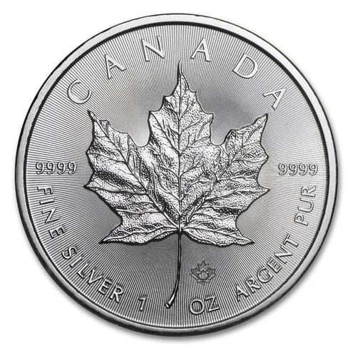 Canadian Maple Leaf 2014/2015  zilver mint 1oz   (4 te koop), Postzegels en Munten, Edelmetalen en Baren, Zilver, Ophalen of Verzenden
