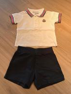 Set Polo en Shortje Moncler 6/9maand perfecte staat, Comme neuf, Enlèvement ou Envoi