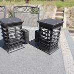 2 Lantaarns massieve aluminium grijs, Ophalen, Nieuw, Aluminium