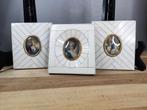 Decoratieve miniatuur portretten in piano key frames, Ophalen of Verzenden, Zo goed als nieuw