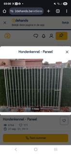 Hondenkennel net deurr en hondengat, Dieren en Toebehoren, Ophalen, Gebruikt