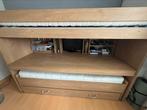 Stapel bed met bureau, Huis en Inrichting, Slaapkamer | Complete slaapkamers, Ophalen, Gebruikt, Eenpersoons