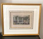 19e eeuwse Engelse ingelijste gravures Versailles, Antiek en Kunst, Ophalen of Verzenden
