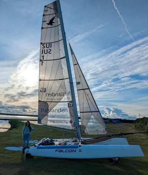 Catamaran F16 Falcon carbon, Watersport en Boten, Catamarans, Gebruikt, Ophalen