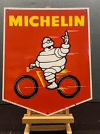 D/Z Emaille Reclamebord MICHELIN jaren 50, Ophalen, Gebruikt, Reclamebord