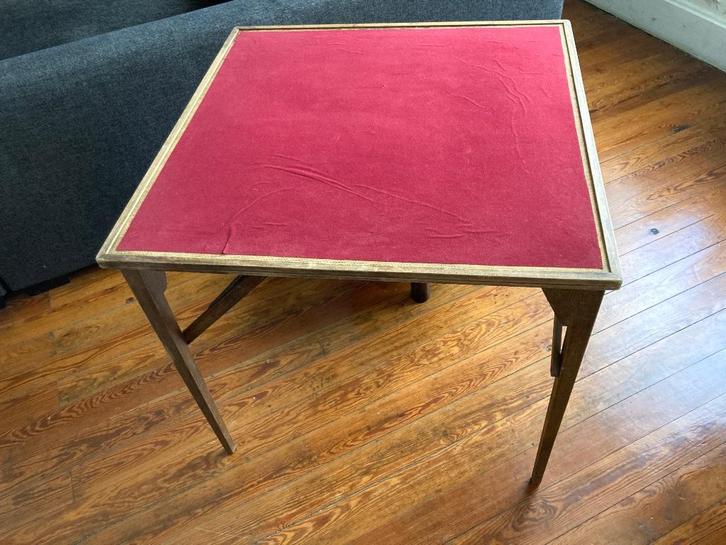 Ancienne table de bridge mecanisme en bois, Antiquités & Art, Antiquités | Meubles | Tables, Enlèvement
