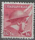 Tsjechoslowakije 1945 - Yvert 395 - Oorlogshelden (ST), Verzenden, Gestempeld