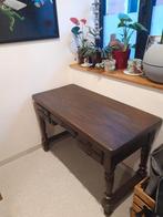 Bureau chêne MASSIF - 122 x 58, Enlèvement, Utilisé, Bureau