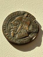 Zeldzamere Franse Satire munt Napoleon III 1870, Ophalen, Frankrijk, Losse munt