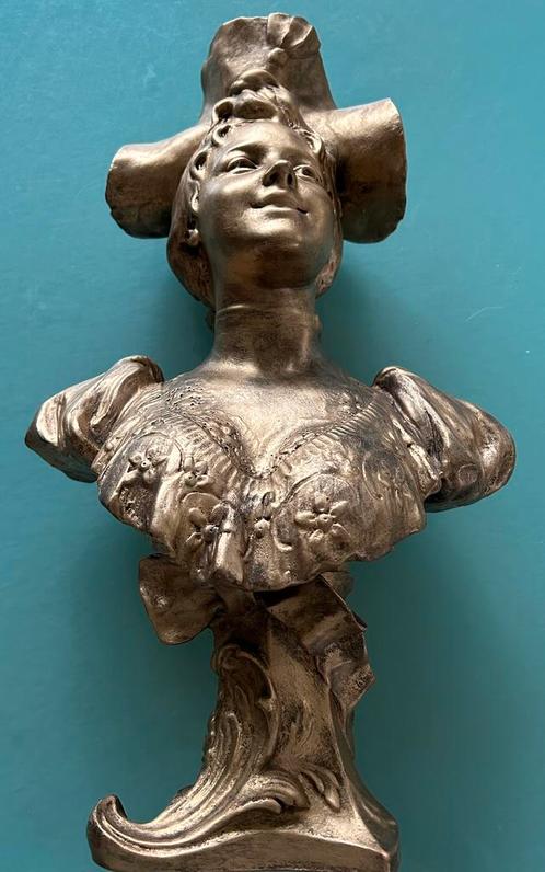 Beau buste de jeune fille, Antiquités & Art, Curiosités & Brocante, Enlèvement