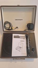 Crosley CR8005A Cruiser platenspeler in bruine koffer + doos, Ophalen, Platenspeler