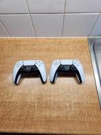 2 Witte Controllers voor PlayStation 5 !, Games en Spelcomputers, Spelcomputers | Sony PlayStation 5, Playstation 5, Zo goed als nieuw
