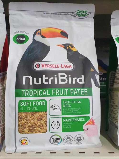 Nutribird Tropical Fruit Patee Premium 1kg, Dieren en Toebehoren, Vogels | Toebehoren, Nieuw, Ophalen of Verzenden
