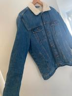 Wollen jeans jas - M, Kleding | Heren, Jassen | Winter, Blauw, Maat 48/50 (M), Zo goed als nieuw, Ophalen