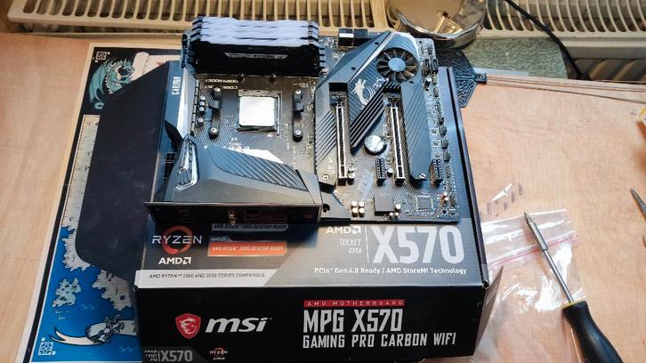 Moederbord/CPU/RAM Combo AM4 Ryzen 9 5950x/64 GB DDR4, Computers en Software, Processors, Gebruikt, 16-core, 4 Ghz of meer, Ophalen of Verzenden