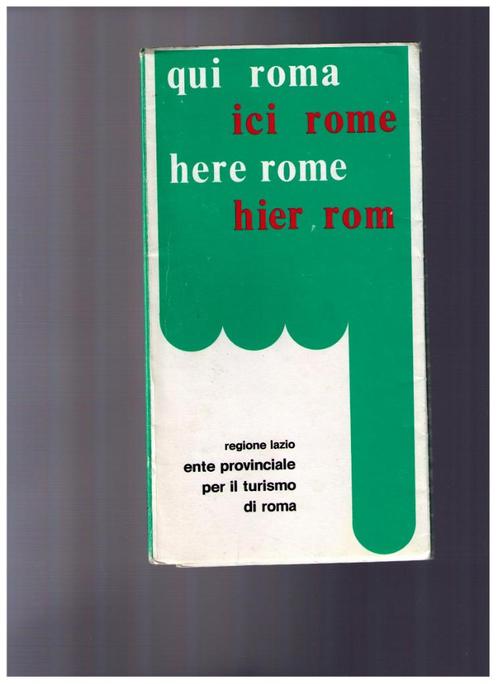 Ici Rome  - petit guide de la ville avec plans - 1980, Livres, Guides touristiques, Utilisé, Guide ou Livre de voyage, Europe