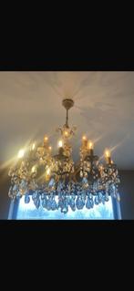 Kristallen kroonluchter, Huis en Inrichting, Lampen | Kroonluchters, Ophalen, Zo goed als nieuw