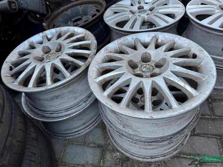 Alfa Romeo Originele Lichtmetalen Velgen 5 x 98 ET41,5 6,5J, Auto-onderdelen, Banden en Velgen, Velg(en), Personenwagen, Gebruikt
