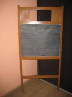 Vintage dubbelzijdig houten krijtbord, Ophalen, Gebruikt, Krijtbord