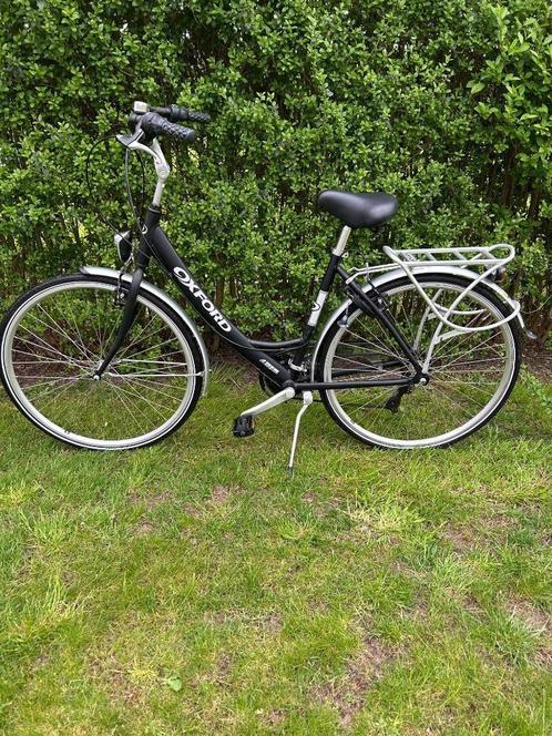 oxford damesfiets mat zwart, Fietsen en Brommers, Fietsen | Dames | Damesfietsen, Zo goed als nieuw, Overige merken, Versnellingen
