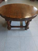 Ronde eiken salontafel, Huis en Inrichting, Tafels | Salontafels, Ophalen, Gebruikt, 50 tot 100 cm, 50 tot 100 cm