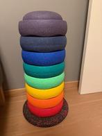 Stapelstein rainbow - classic - 8 + 1 balance board, Kinderen en Baby's, Speelgoed | Bouwstenen, Ophalen, Zo goed als nieuw, Overige merken